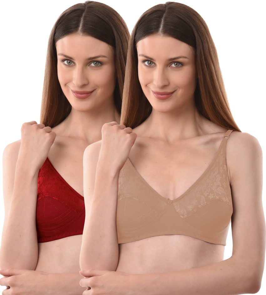 Vanila Lingerie B Cup Double Layered Bra with Hosiery Cotton (Size 34, Pack  of 2) Women Everyday Non Padded Bra - Buy Vanila Lingerie B Cup Double  Layered Bra with Hosiery Cotton (
