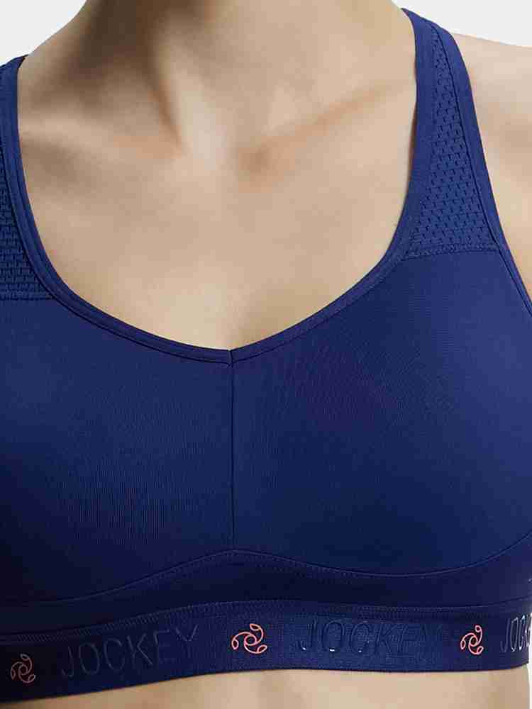 Jockey Women's Padded Nylon Elastane Stretch Full Coverage Sports Bra- AP21  – Online Shopping site in India