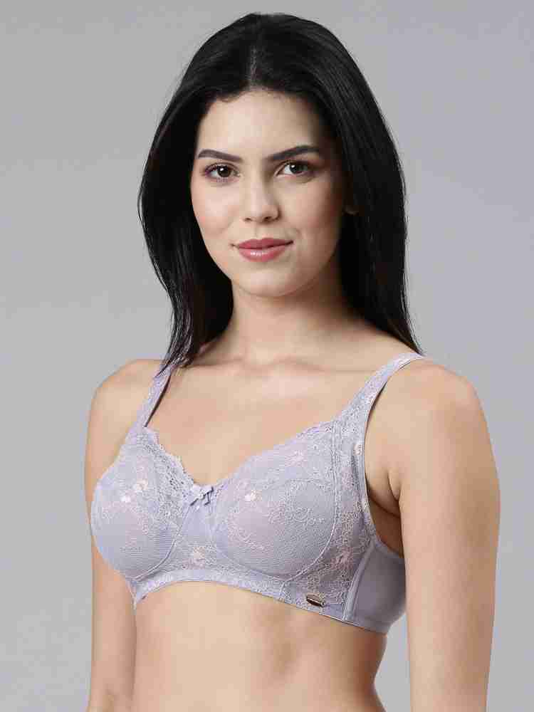 Buy ENAMOR Purple Women's Non Padded Non Wired Full Coverage Every Day Bra
