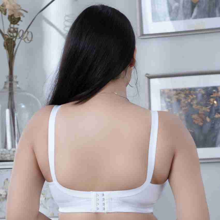 Trylo RIZA T-FIT-42-WHITE-F-CUP Women Full Coverage Non Padded Bra