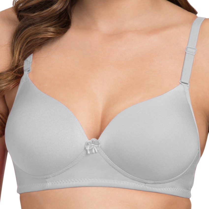 Buy Clovia Padded Underwired Push Up Level-2 Multiway Balconette Bra -  White Online