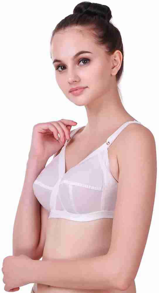 Buy online White Cotton Blend Regular Bra from lingerie for Women by Madam  for ₹329 at 26% off