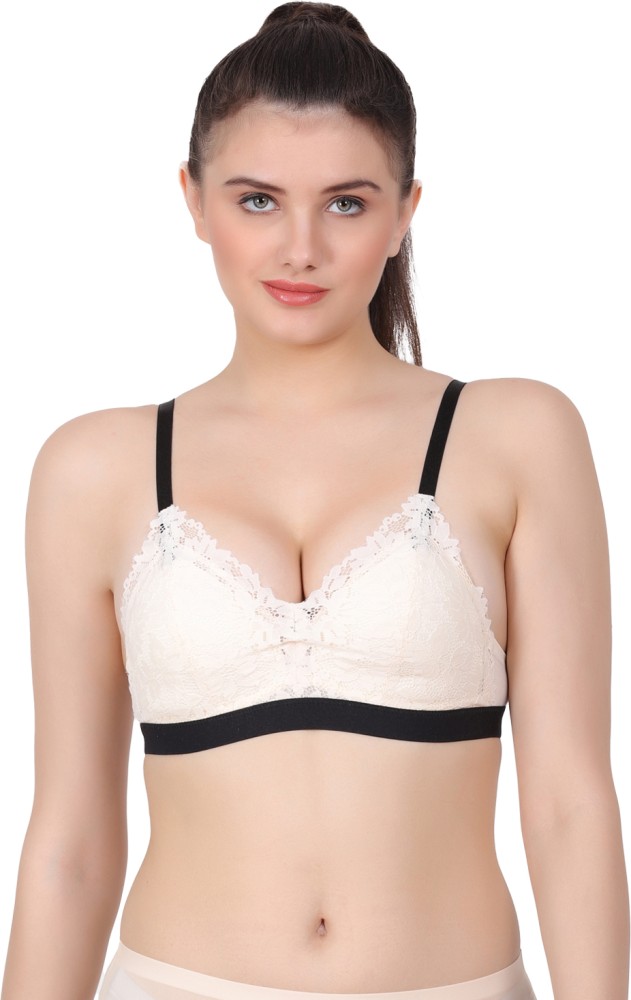 Buy Amour Secret Women's Nylon Lightly Padded Underwire Push Up Bra White  at