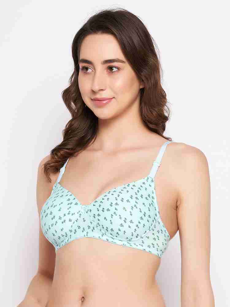 Clovia Padded Non-Wired Full Cup Floral Print Multiway T-shirt Bra