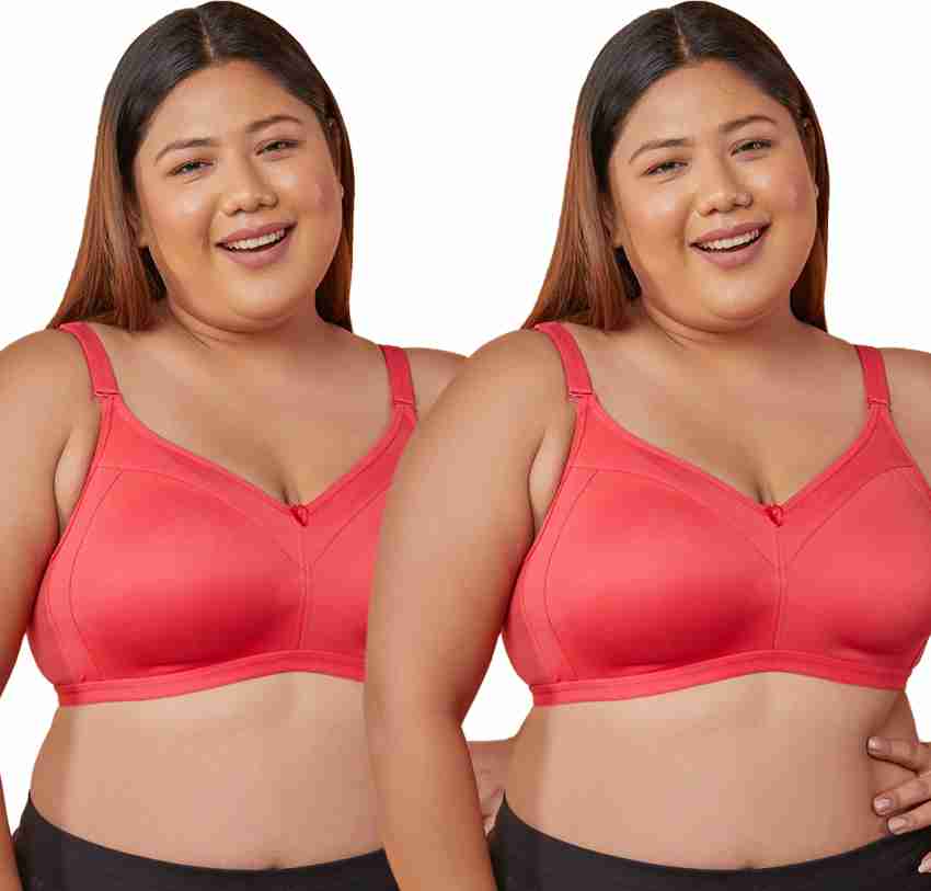 Buy maashie M4408 Cotton Non-Padded Non-Wired Everyday Bra, Hot Pink 36D, Pack of 2 Women Full Coverage Non Padded Bra Online at Best Prices in India
