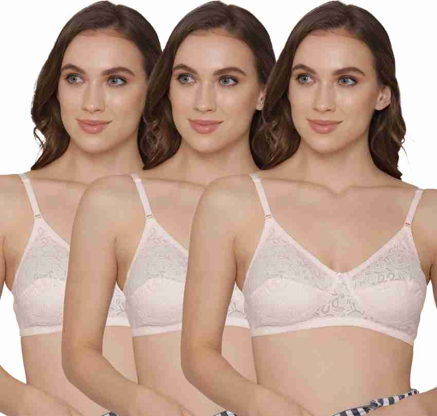 Kalyani non-padded Self printed cotton bra