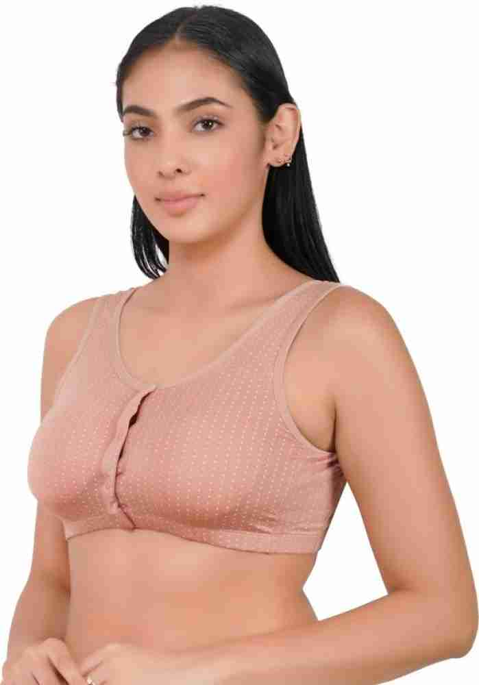 Buy Women's Maternity Nursing Bra Wirefree Cotton Front Button