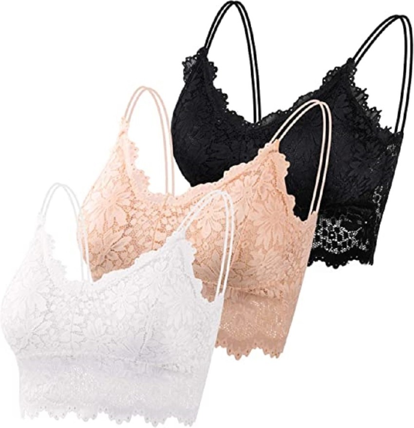 STYLE FLAKES Lace Bralette Women Bralette Heavily Padded Bra - Buy STYLE  FLAKES Lace Bralette Women Bralette Heavily Padded Bra Online at Best  Prices in India