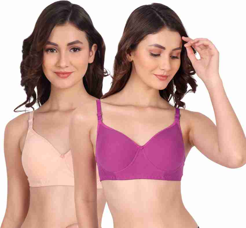 Basic in Fine Hosiery Bra Style_Alisha_B-Cup_Purple in Mumbai at best price  by M M Corporation - Justdial