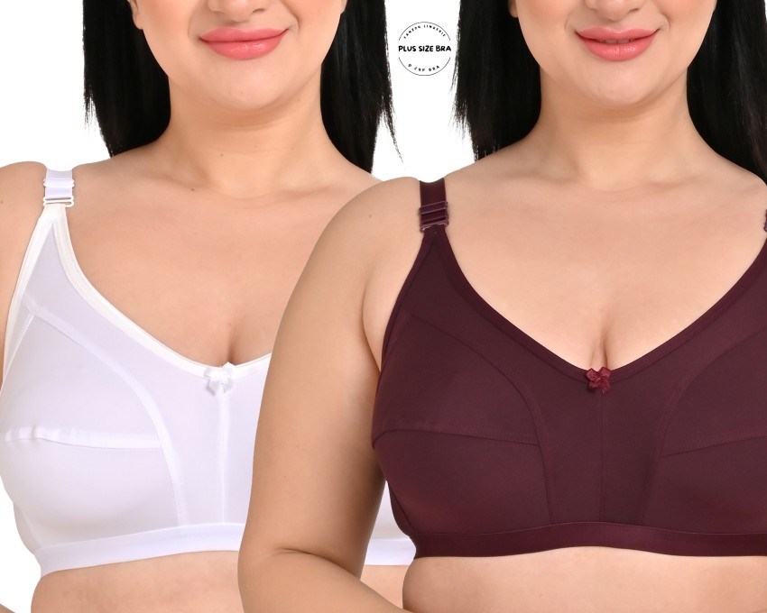 Fanzoh Lycra Cotton Women Full Coverage Non Padded Bra, For Daily