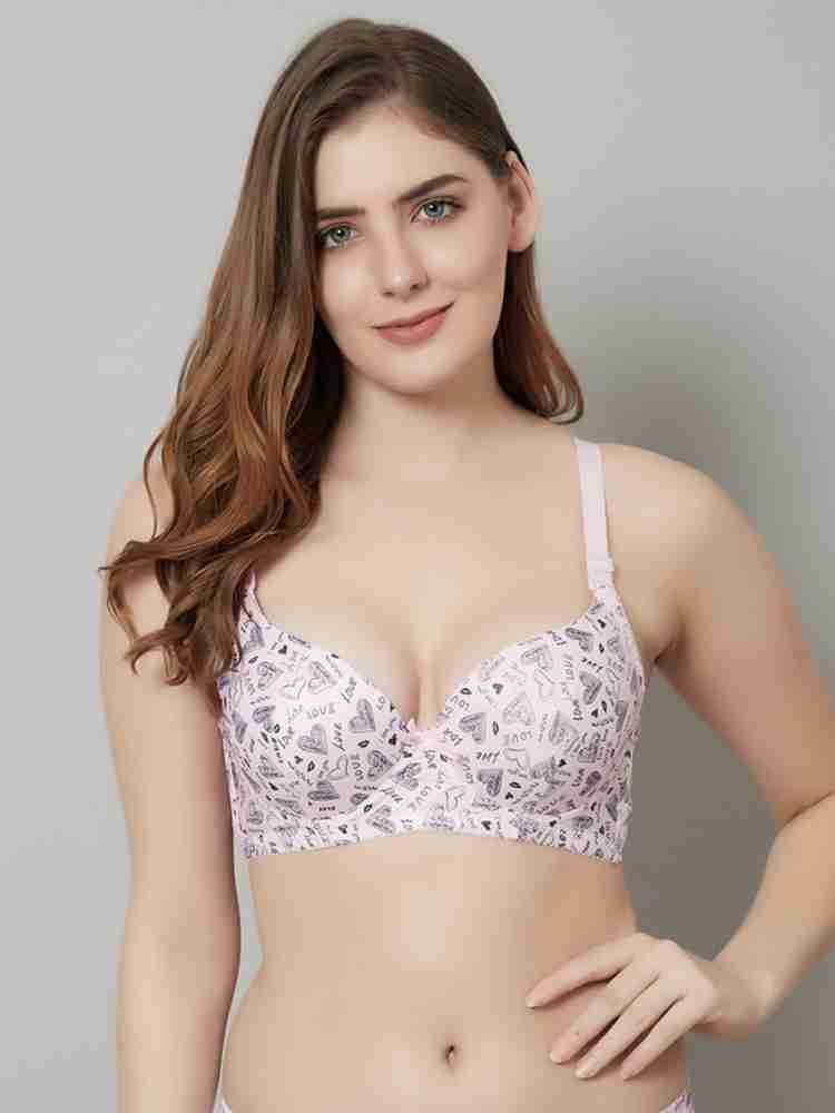 Buy Prettycat Pink Womens Lace T-Shirt Lightly Padded Bra (Pc-Br-6037-Pnk- 30B) Online at Best Prices in India - JioMart.