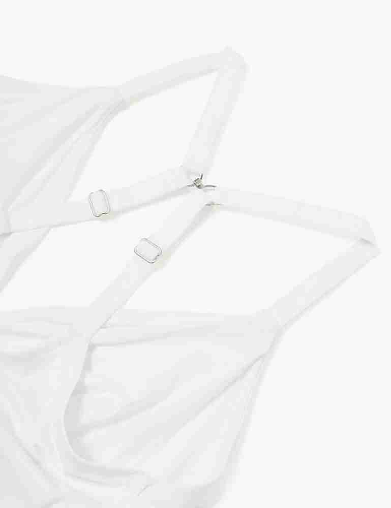 Buy MARKS & SPENCER Smoothing Non-Wired Bralette T337158WHITE (38D) Women  Everyday Non Padded Bra Online at Best Prices in India