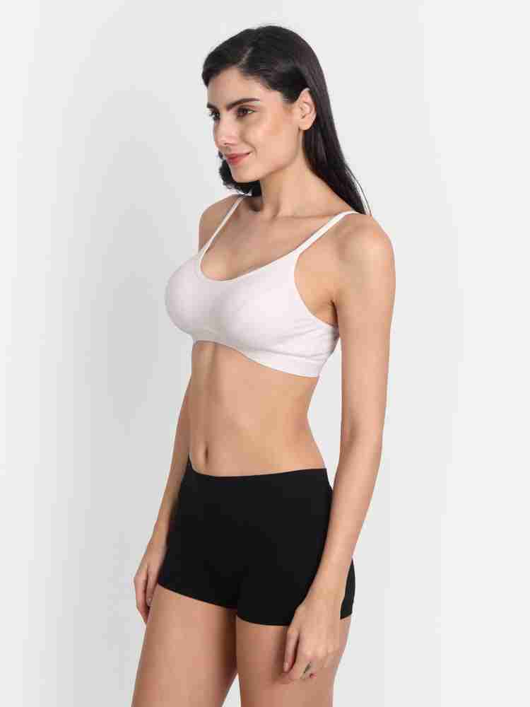 Aimly Women's Cotton Non-Padded Low Coverage Sports Bra (PACK OF 2