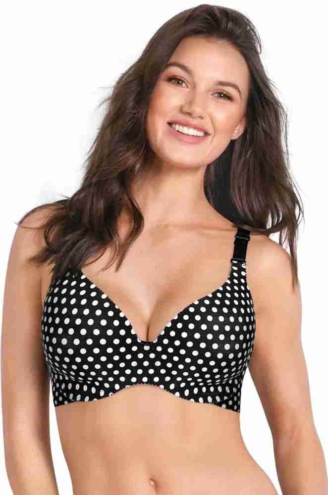 Buy Shyaway Full Coverage Underwired Printed Everyday T-Shirt Padded Bra -  Multi-Color (Pack of 3) online