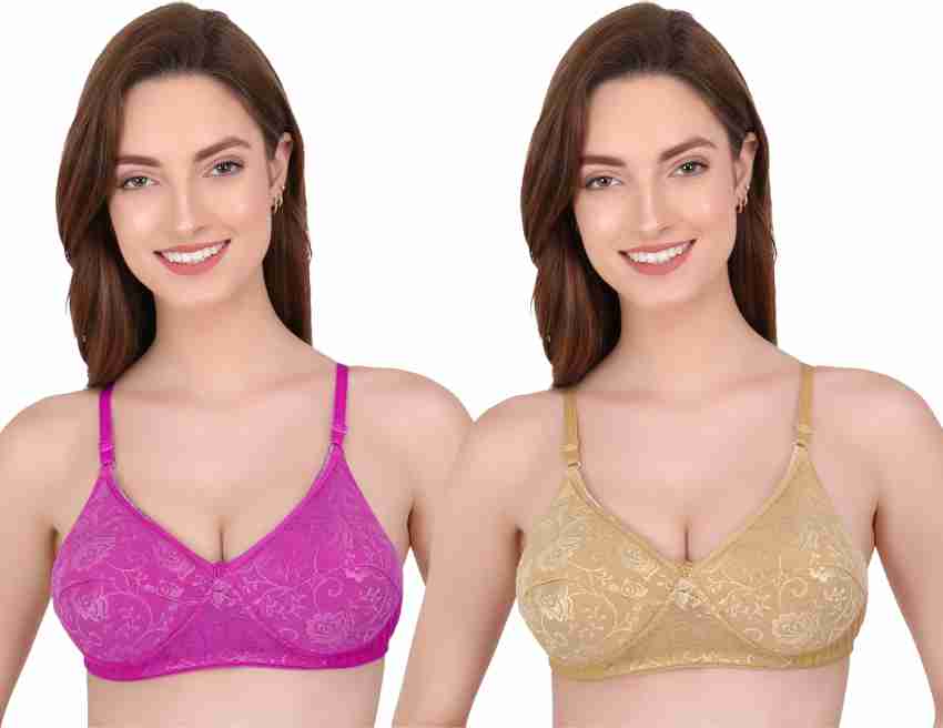 BODYCARE 6567 Cotton, Spandex Full Coverage Seamless Padded Bra  (Multicolor) in Delhi at best price by Saree Sansar - Justdial