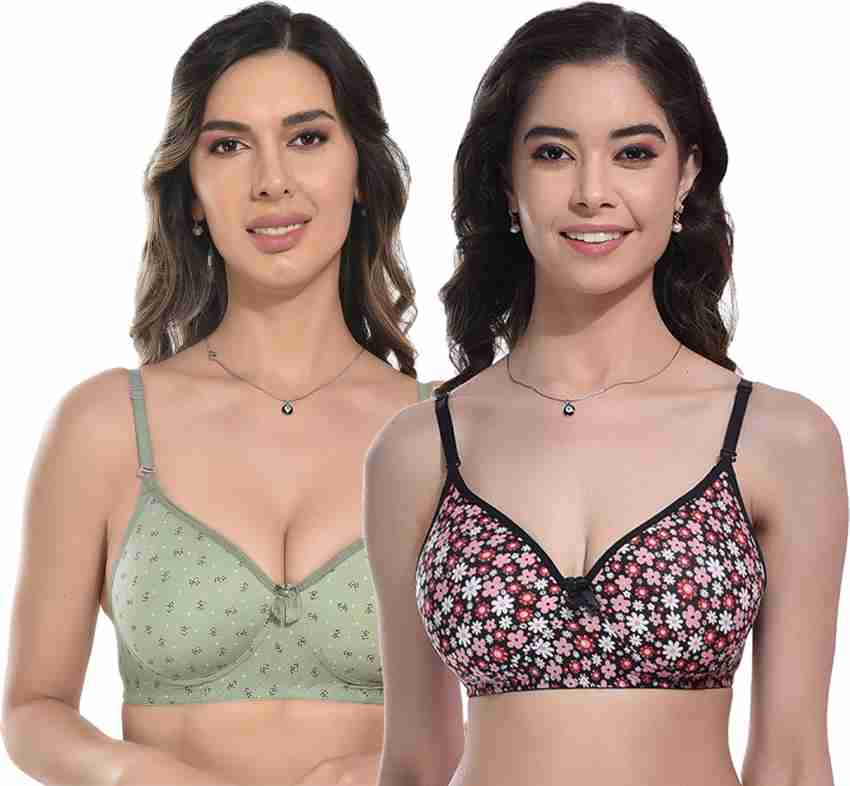 Buy Groversons Paris Beauty Women's Padded Floral Printed Bra - Multi-Color  online