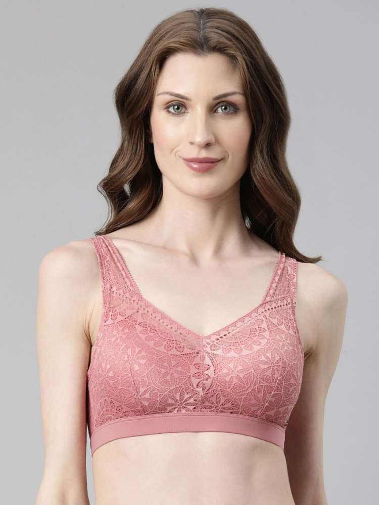 Buy Enamor Pink Non Wired Non Padded Maternity Bra for Women