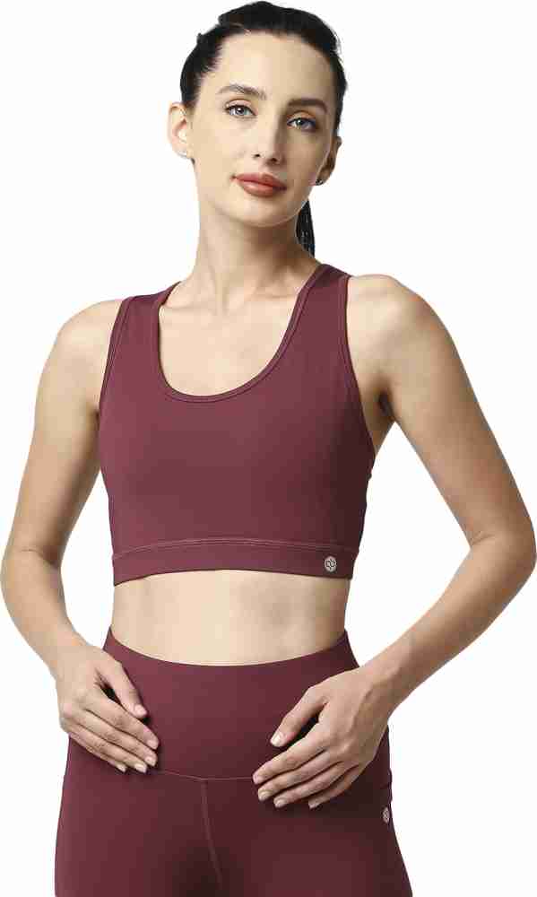 Non-Wired Non Padded Full Coverage Low Impact Slip on Sports Bra – SOIE  Woman