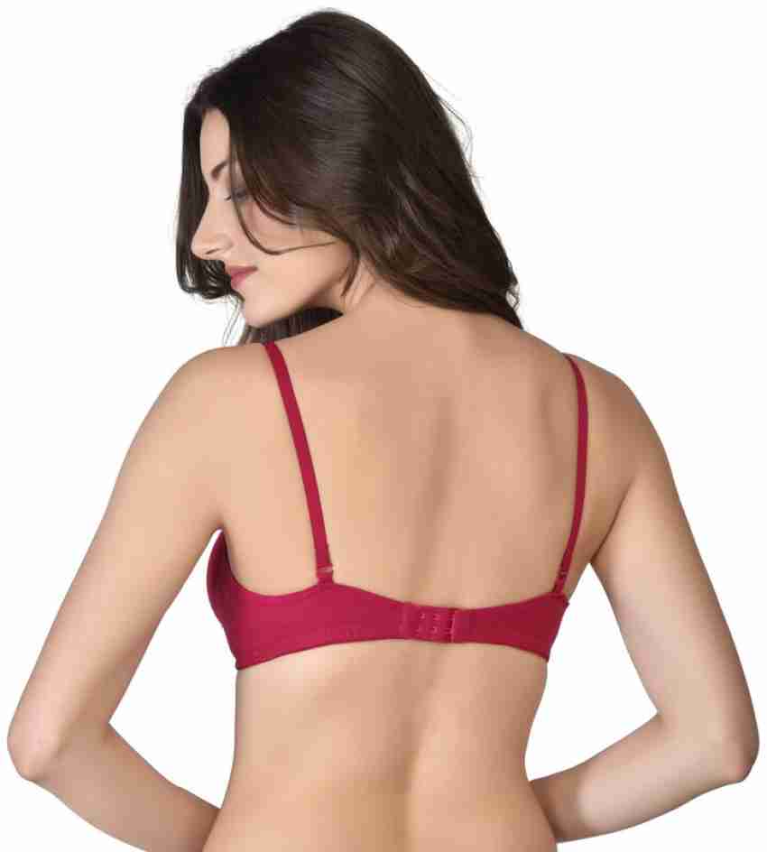 Trishikhine Women Half Cup Lightly padded Bra Combo Pack Of 2 Women T-Shirt Lightly  Padded Bra - Buy Trishikhine Women Half Cup Lightly padded Bra Combo Pack  Of 2 Women T-Shirt Lightly Padded Bra Online at Best Prices in India
