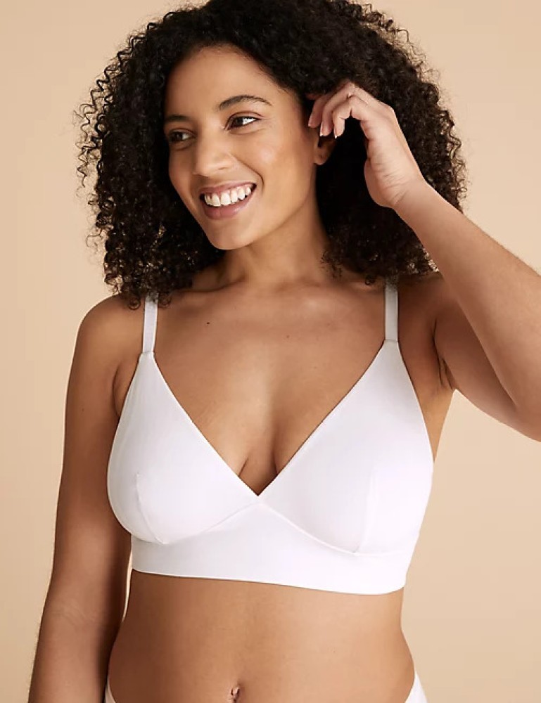 MARKS & SPENCER Smoothing Non-Wired Bralette T337158WHITE (40A