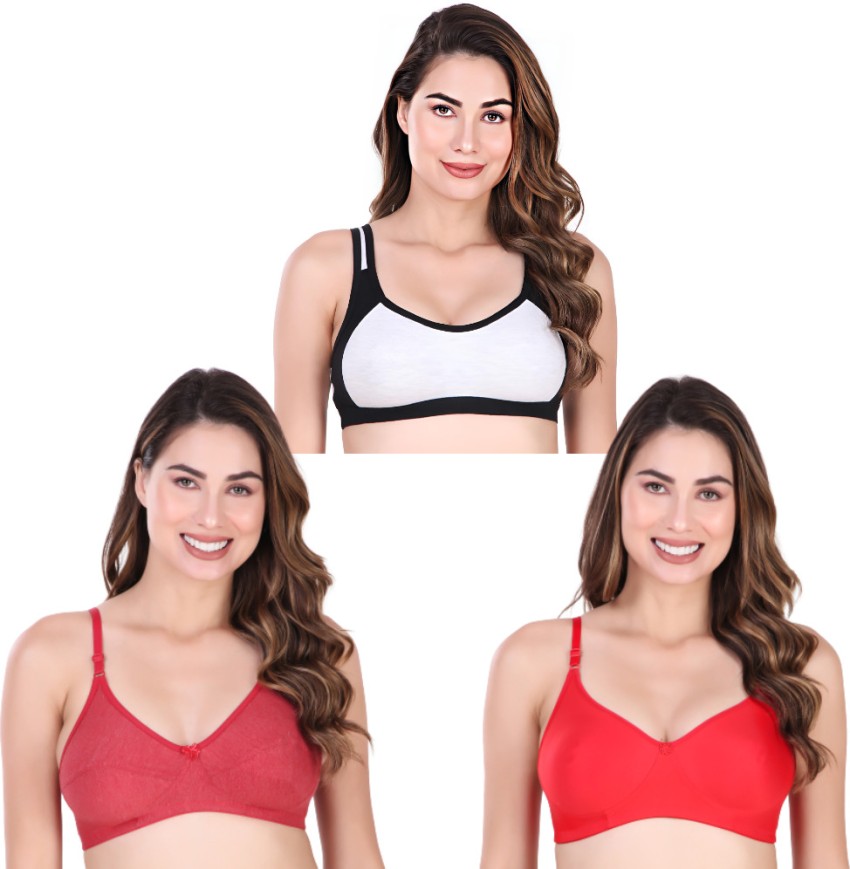 Buy online Black Solid Sports Bra from lingerie for Women by Madam for ₹419  at 16% off