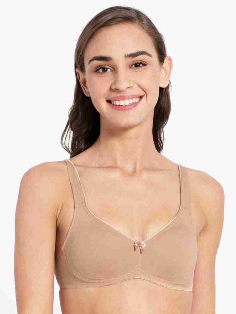 Buy Jockey Non Padded Wirefree Slim Fit Bra-White at Rs.515 online