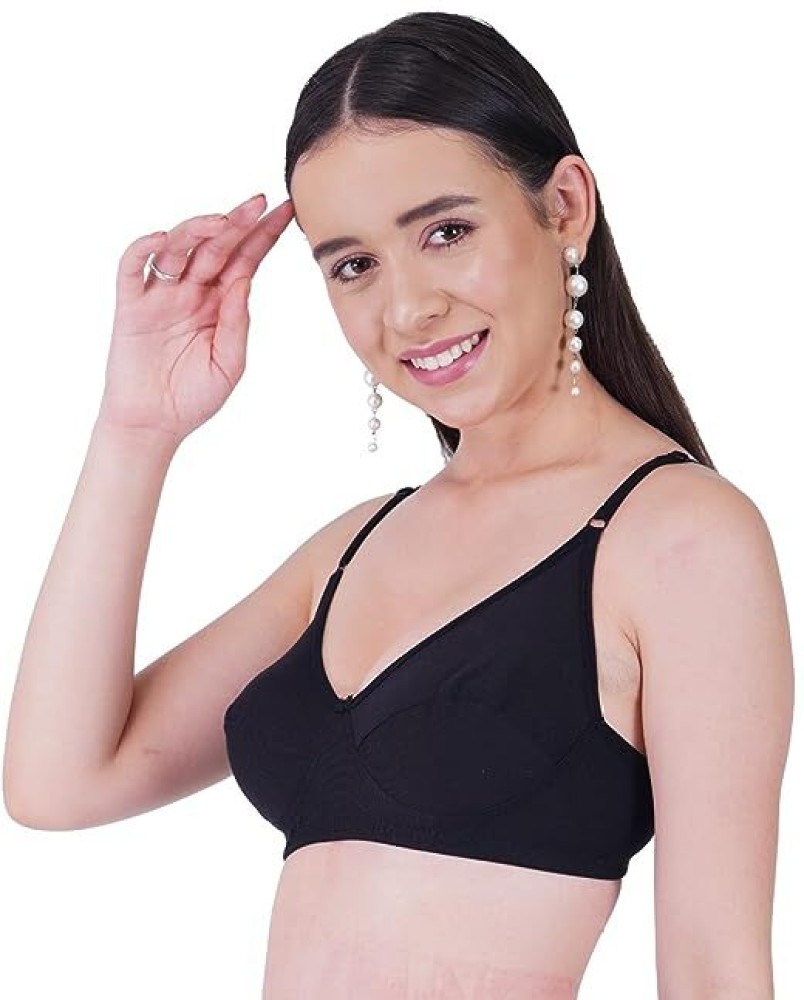 Buy Skin Beauty Cotton Bra for Women Bold Padded, Wirefree, Full Coverage  (Baby Pink_30A) at