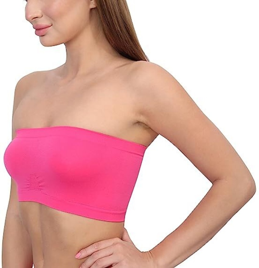 PLUMBURY NON PADDED STRAPLESS TUBE TOP BRA Women Bandeau/Tube Non Padded Bra  - Buy PLUMBURY NON PADDED STRAPLESS TUBE TOP BRA Women Bandeau/Tube Non  Padded Bra Online at Best Prices in India