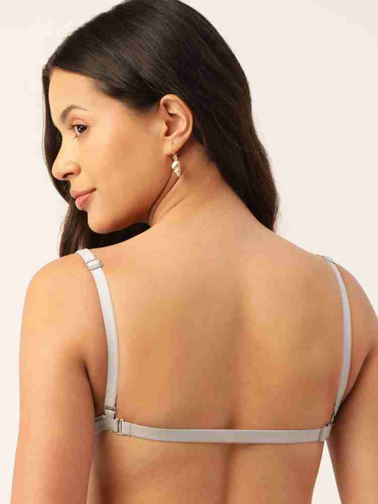 DressBerry Black Solid Underwired Lightly Padded Everyday Bra 021A