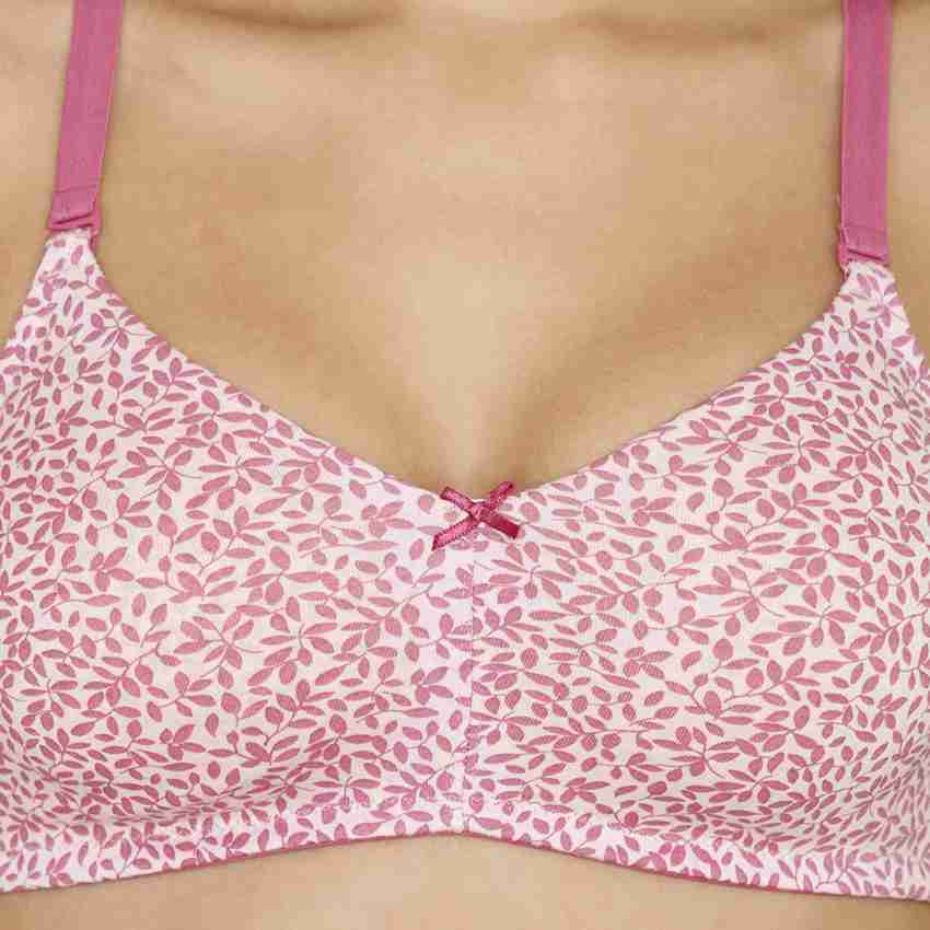 Buy Zivame Rosaline Everyday Double Layered Non Wired 3/4th Coverage  T-Shirt Bra - Orchid Pink online