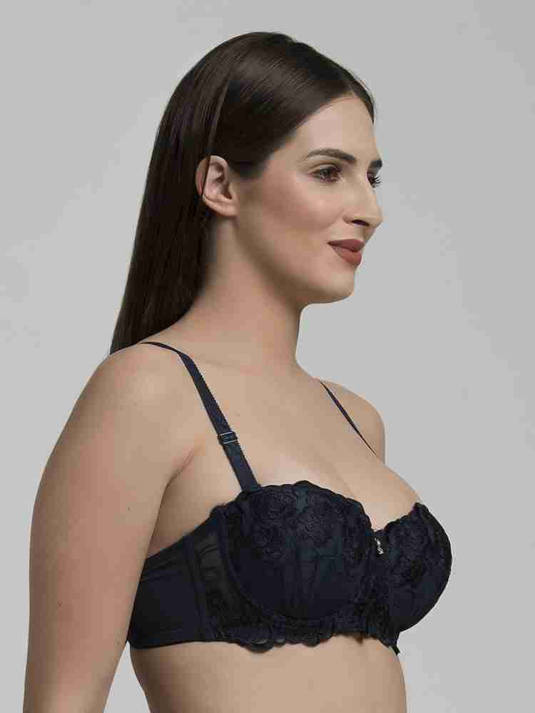 Buy Makclan Naughty Balconette Lace Underwired Full Coverage Bra