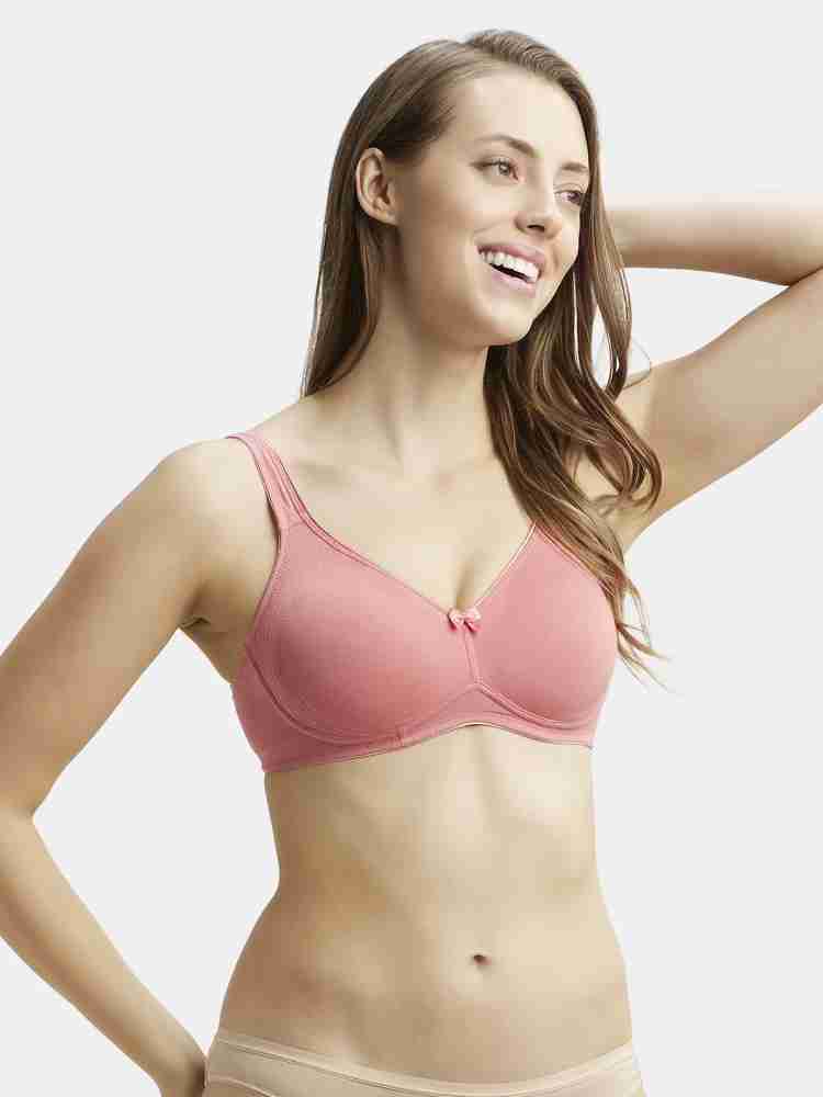 1250 Wirefree Non-Padded Super Combed Cotton Elastane Stretch Full Coverage  Everyday Bra with Contoured Shaper Panel and Adjustable Straps