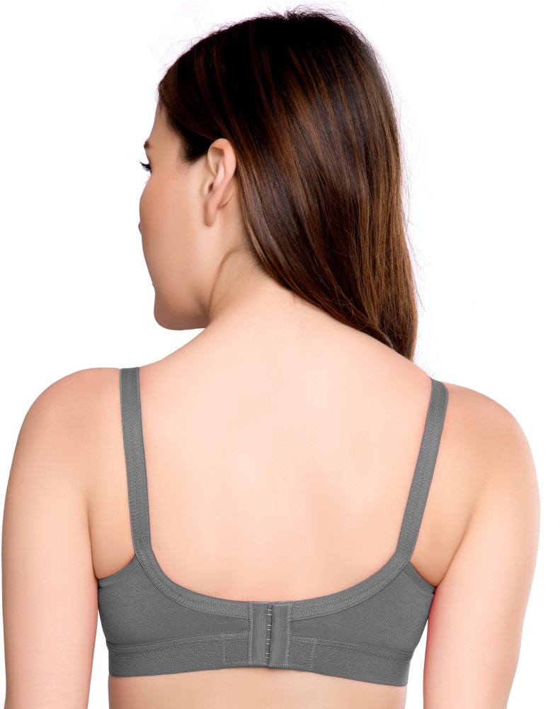Trylo ALPA-F-38-GREY Women Full Coverage Non Padded Bra - Buy Trylo ALPA-F- 38-GREY Women Full Coverage Non Padded Bra Online at Best Prices in India