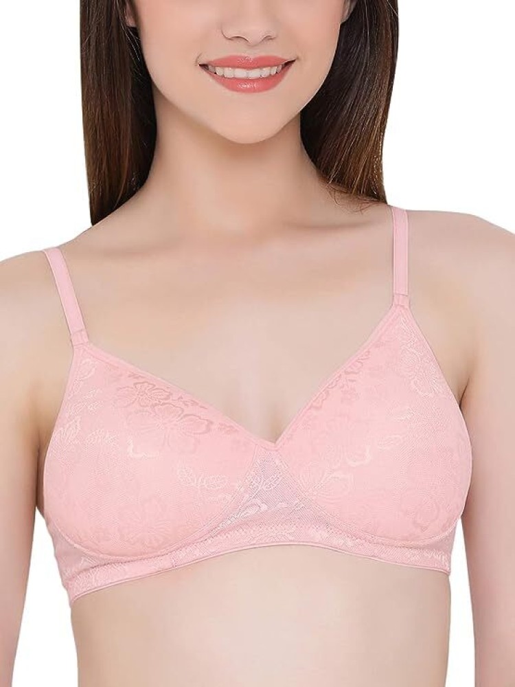 SJLS Floral Lace Comfort Fit Underwear Convertible Double Straps Bra Sexy  Women 3/4 Cup Bras Female Brassiere Padded Bra (Color : Pink, Cup Size :  85B) : : Clothing, Shoes & Accessories