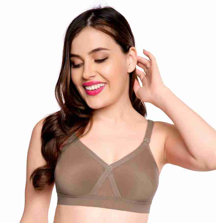 Buy Trylo Nina Women Detachable Strap Non Wired Padded Bra - Nude