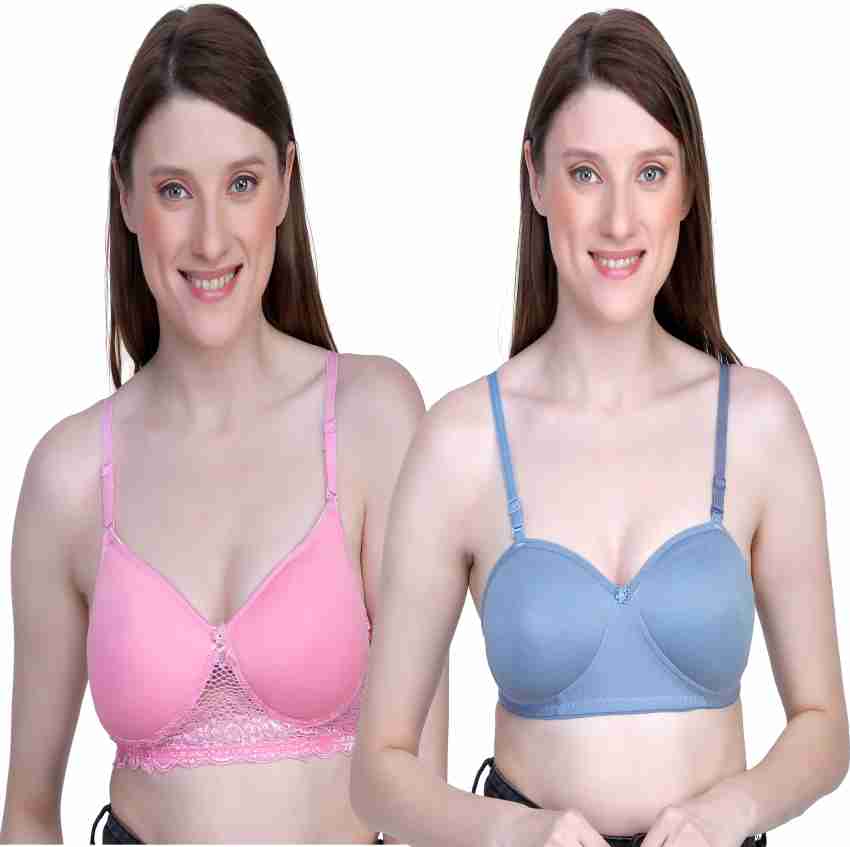 Women Full Coverage Lightly Padded Bra (Multicolor)