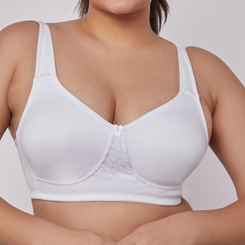 maashie M4407 Seamless Non Padded Non Wired Lace T-Shirt Bra, White 38C   Pack of 2 Women Full Coverage Non Padded Bra - Buy maashie M4407 Seamless Non  Padded Non Wired Lace