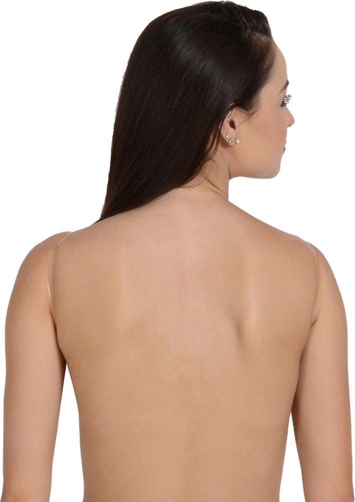 Flicarts Women's Transparent Backless Strapless Invisible Clear