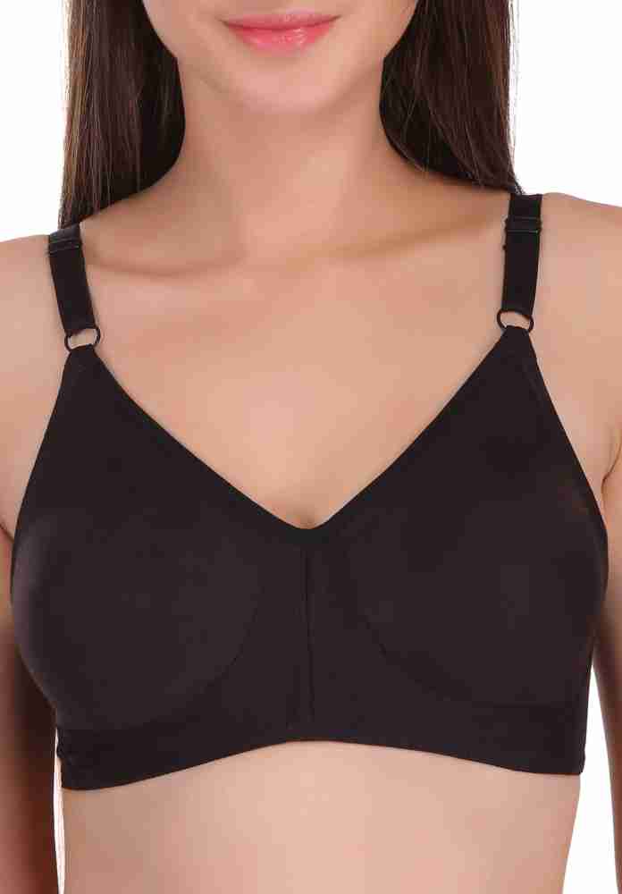 Featherline cotton Rich Seamless Double Layered Womens Front Open Bra, bra, non padded