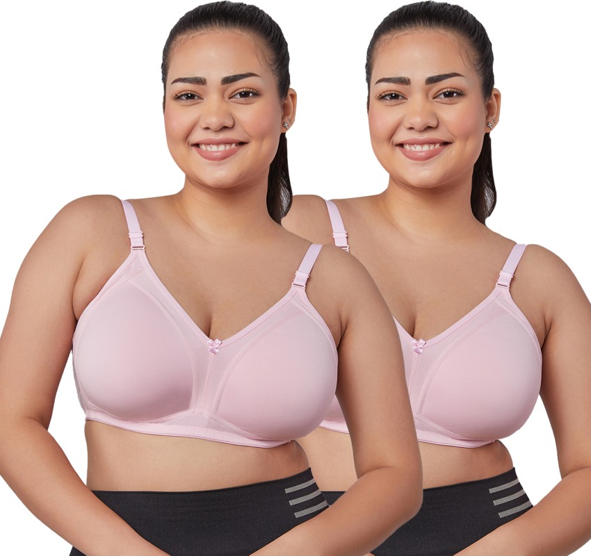maashie M5504 Non Wired Seamless Padded Bra, L.Pink 34D, Pack of 2 Women  Full Coverage Lightly Padded Bra - Buy maashie M5504 Non Wired Seamless  Padded Bra, L.Pink 34D