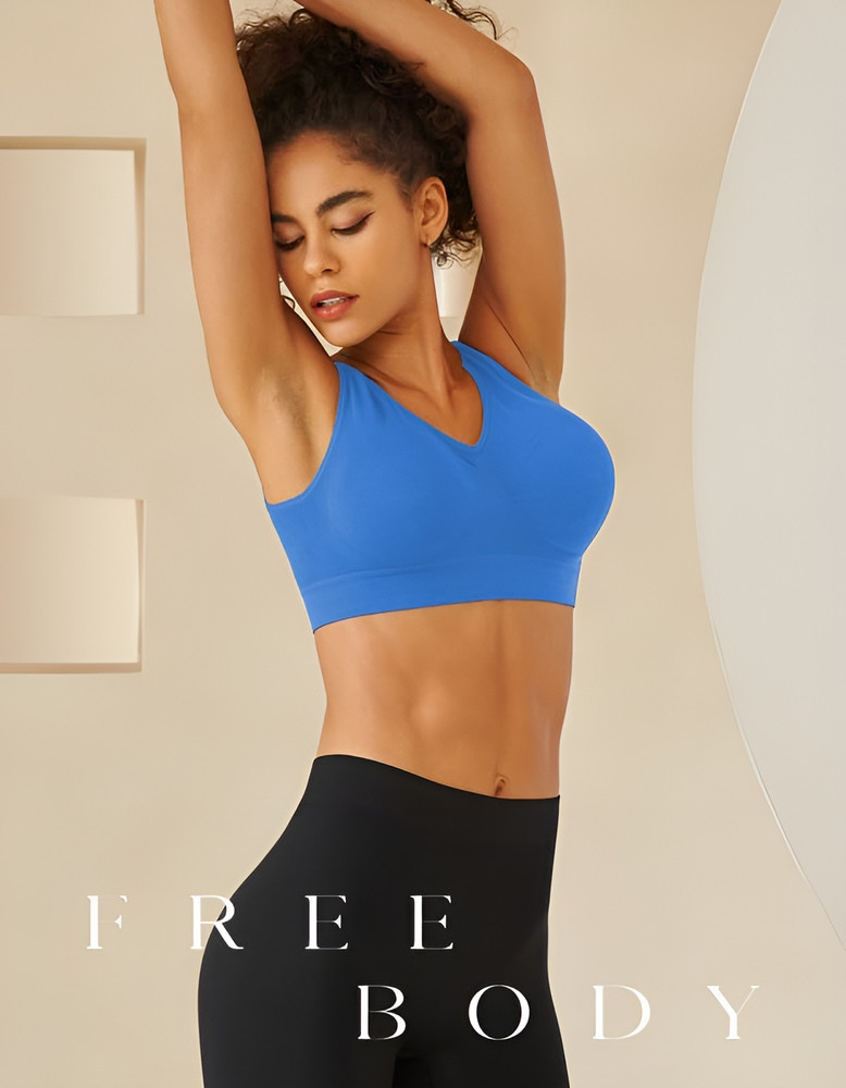 Wave Fashion Sports Bras for Women Comfortable and Simple Lightweight Soft Breathable Elastic Women Sports Lightly Padded Bra Buy Wave Fashion Sports Bras for Women Comfortable and Simple Lightweight ...
