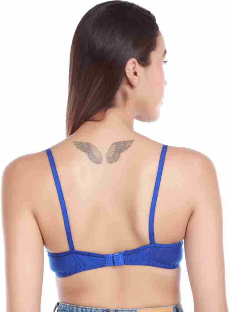 Buy LooksOMG's Cotton Lycra Sports bra in Skin Color Pack of 2