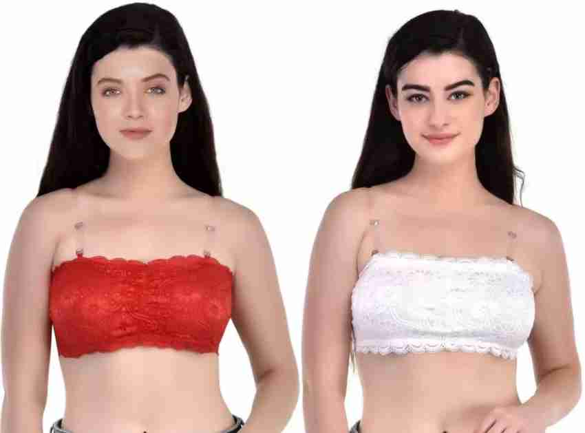 banreet beauty Beautiful red bandeau/tube bralette (521) Women Bandeau/Tube  Lightly Padded Bra - Buy banreet beauty Beautiful red bandeau/tube bralette  (521) Women Bandeau/Tube Lightly Padded Bra Online at Best Prices in India