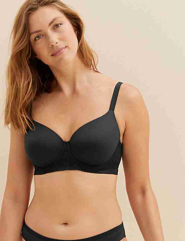 MARKS & SPENCER Lace Wired Push-Up Bra T336761BLACK (36D) Women