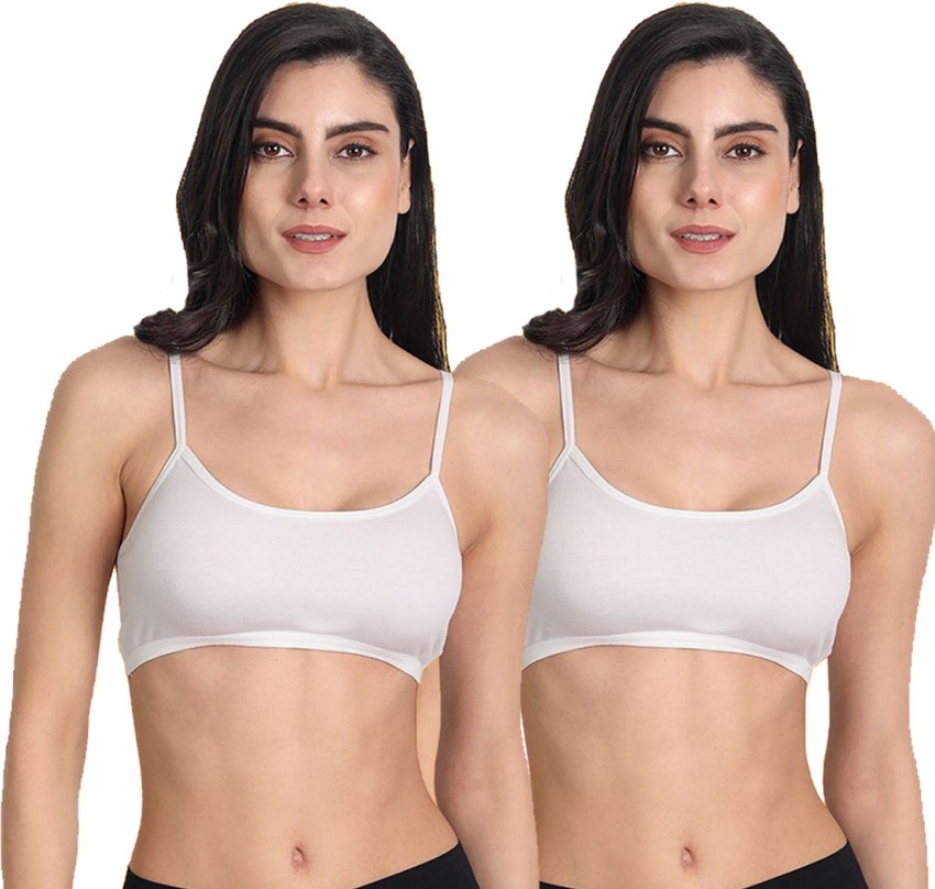 Buy Aimly Women's Cotton Black Pack of 2 Non-Padded Non-Wired Sports Bra  Online at Best Prices in India - JioMart.