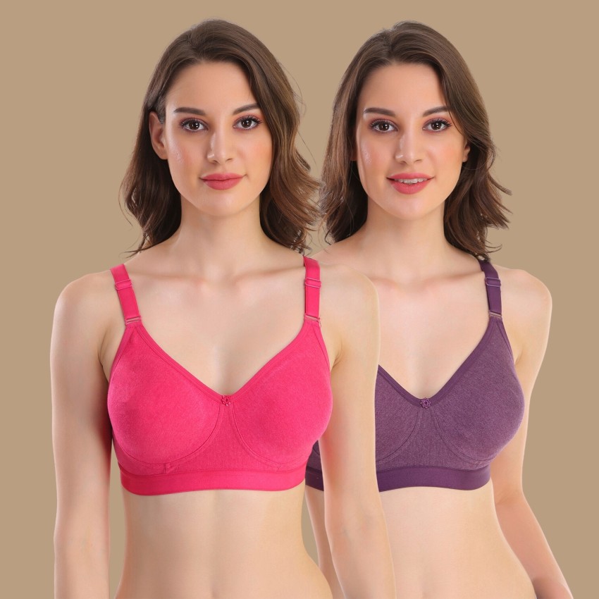 Pooja Ragenee Non Padded Non Wired Everyday bra for Women (Pack Of