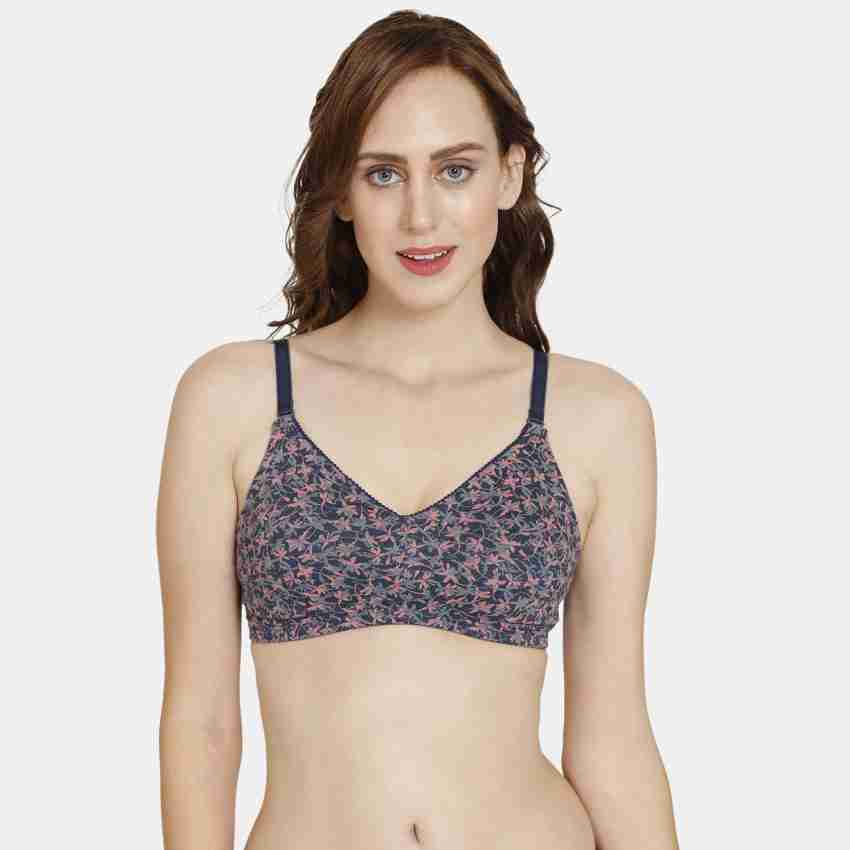 Rosaline by Zivame Women's Cotton Non-Padded Wire Free Full Coverage Bra