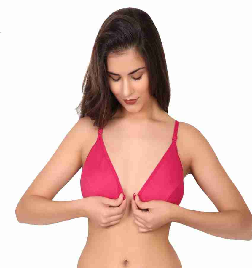 Looking Style Women Full Coverage Non Padded Bra (Pink, 30) Women T-Shirt  Non Padded Bra - Buy Looking Style Women Full Coverage Non Padded Bra  (Pink, 30) Women T-Shirt Non Padded Bra