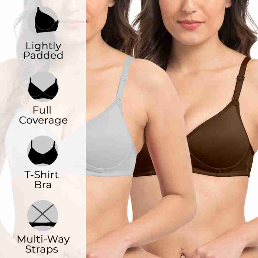 KOMLI Komli Lightly Padded Super Soft Full Coverage Bra Women T-Shirt  Lightly Padded Bra - Buy KOMLI Komli Lightly Padded Super Soft Full  Coverage Bra Women T-Shirt Lightly Padded Bra Online at