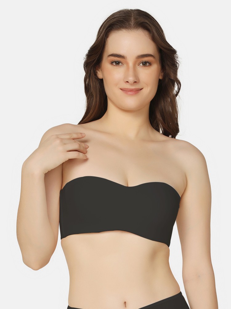 LAVRA Women's Plus Size Strapless Bandeau Padded Tube Top Bra